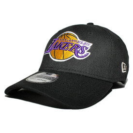 ニューエラ ベースボールキャップ 帽子 NEW ERA 39thirty メンズ レディース NBA ロサンゼルス レイカーズ S/M M/L L/XL [ bk ]