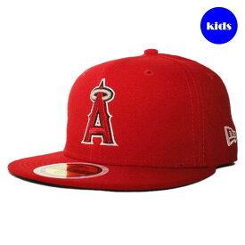 【子供用】 ニューエラ ベースボールキャップ 帽子 NEW ERA 59fifty キッズ MLB ロサンゼルス エンゼルス オブ アナハイム 6 3/8-6 3/4 [ rd ]