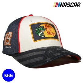 【子供用】 ニューエラ ナスカー バスプロショップス コラボ スナップバックキャップ 帽子 NEW ERA NASCAR BASS PRO SHOPS 9forty キッズ フリーサイズ [ wt ptn ]