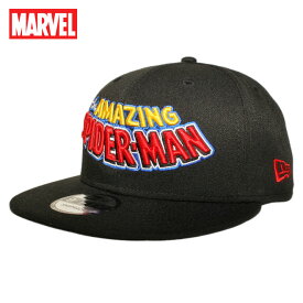 ニューエラ マーベルコミックス スパイダーマン コラボ スナップバックキャップ 帽子 NEW ERA MARVEL COMICS SPIDERMAN 9fifty メンズ レディース フリーサイズ [ bk ]