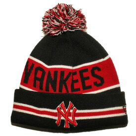 ニューエラ ニット帽 ビーニーキャップ 帽子 メンズ レディース NEW ERA MLB ニューヨーク ヤンキース ワンサイズ [ bk ptn ]