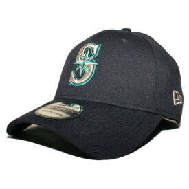 ニューエラ ベースボールキャップ 帽子 NEW ERA 39thirty メンズ レディース MLB シアトル マリナーズ S/M M/L L/XL [ nv ]