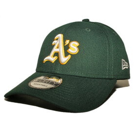 ニューエラ ストラップバックキャップ 帽子 NEW ERA 9forty メンズ レディース MLB オークランド アスレチックス フリーサイズ [ gn ]