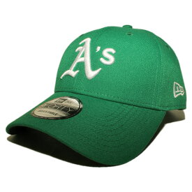 ニューエラ ストラップバックキャップ 帽子 NEW ERA 9forty メンズ レディース MLB オークランド アスレチックス フリーサイズ [ gn ]