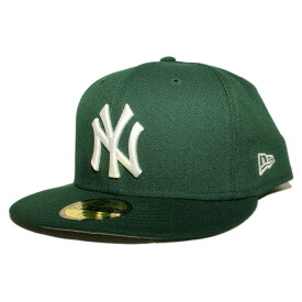 ニューエラ ベースボールキャップ 帽子 NEW ERA 59fifty メンズ レディース MLB ニューヨーク ヤンキース 6 3/4-8 1/4 [ gn ]