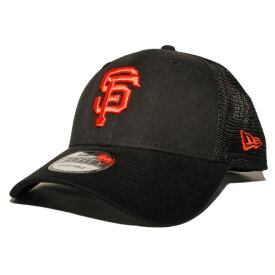 ニューエラ メッシュキャップ スナップバック 帽子 NEW ERA 9forty メンズ レディース MLB サンフランシスコ ジャイアンツ フリーサイズ [ bk ]