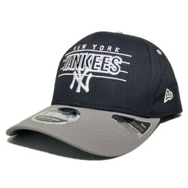 ニューエラ スナップバックキャップ 帽子 NEW ERA 9fifty メンズ レディース MLB ニューヨーク ヤンキース S/M M/L L/XL [ nv ]