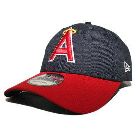 ニューエラ ストラップバックキャップ 帽子 NEW ERA 9forty メンズ レディース MLB ロサンゼルス エンゼルス フリーサイズ [ nv ]