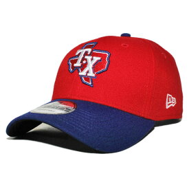 ニューエラ ストラップバックキャップ 帽子 NEW ERA 9forty メンズ レディース MLB テキサス レンジャーズ フリーサイズ [ rd ]