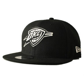 ニューエラ スナップバックキャップ 帽子 NEW ERA 9fifty メンズ レディース NBA オクラホマシティ サンダー フリーサイズ [ bk ]