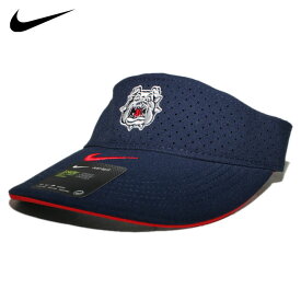 ナイキ サンバイザー 帽子 メンズ レディース NIKE NCAA ゴンザガ ブルドッグス フリーサイズ [ nv ]