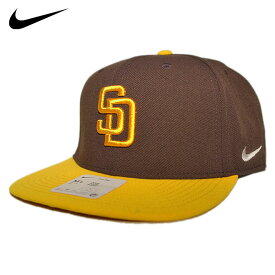 ナイキ スナップバックキャップ 帽子 メンズ レディース NIKE MLB サンディエゴ パドレス フリーサイズ [ bn ]