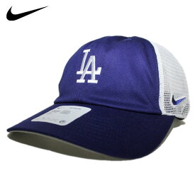 ナイキ メッシュキャップ ストラップバック 帽子 メンズ レディース NIKE MLB ロサンゼルス ドジャース フリーサイズ [ bl ]