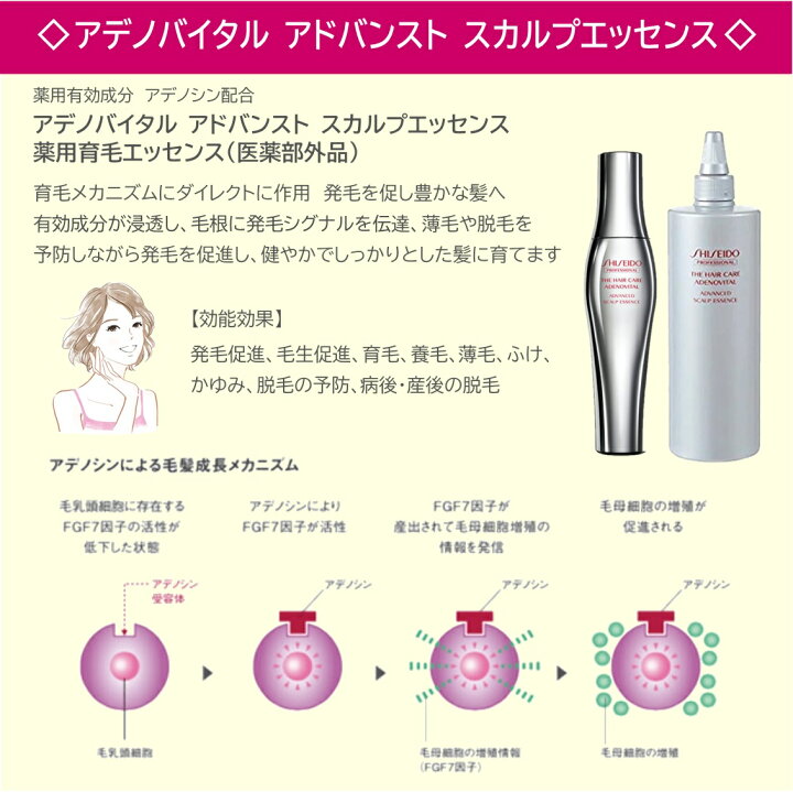 楽天市場】 【 正規品 】 資生堂 アデノバイタル アドバンスト  