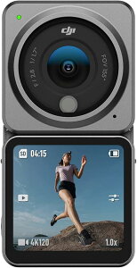 �y�����ςݕi�z DJI Action 2 Dual Screen�R���{(32GB) �A�N�V�����J���� 4K �f���A�� OLED�^�b�`�X�N���[�� ���L�p155°FOV �W���o�� ���C�ő��� ��u���␳�Z�p �h���J���� Vlog��A�N�V�����X�|�[�c�B
