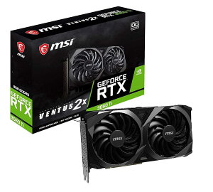 yςݕiz MSI GGXAC GeForce RTX 3060 Ti VENTUS 2X 8G OCV1 LHR OtBbNX{[h VD7798 O{ OtBbN{[h rfIJ[h 180ۏ