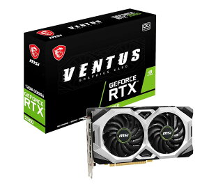 MSI GeForce RTX 2060 VENTUS 12G OC OtBbNX{[h VD7937 ubN (ςݕi)