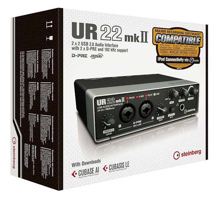楽天市場】【整備済み品】 Steinberg スタインバーグ 2x2 USB2.0 24bit 