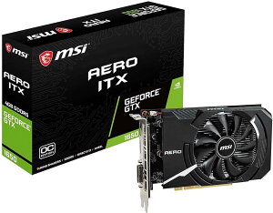 �y�����ςݕi�z MSI �G���G�X�A�C GeForce GTX 1650 AERO ITX 4G OC �O���t�B�b�N�X�{�[�h VD6936 �O���{ �O���t�B�b�N�{�[�h �r�f�I�J�[�h 180���ۏ�