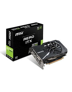 �y�����ςݕi�z MSI �V���[�g��Ս̗p �O���t�B�b�N�X�J�[�h GEFORCE GTX 1060 AERO ITX 6G OC
