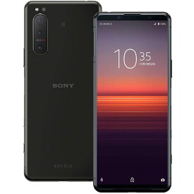 【整備済み品】 ソニー Xperia5II / SIMフリースマホ/防水/防塵/Snapdragon 865 / ストレージ256GB / ブラック/XQ-AS42 B (整備済み品)