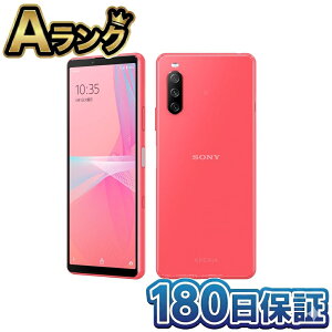 �y�����ςݕi�z SONY �\�j�[ Xperia 10 III �s���N SIM�t���[ �X�}�[�g�t�H�� SIM���b�N���� 6GB/128GB 6�C���` �L�@EL�f�B�X�v���C 180���ۏ�