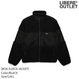 LIBERE x[ {A t[X WPbg  ubN u] Wp[ Wo[ AE^[ 㒅[BOA FLEECE JACKET/BLACK]AEgbg