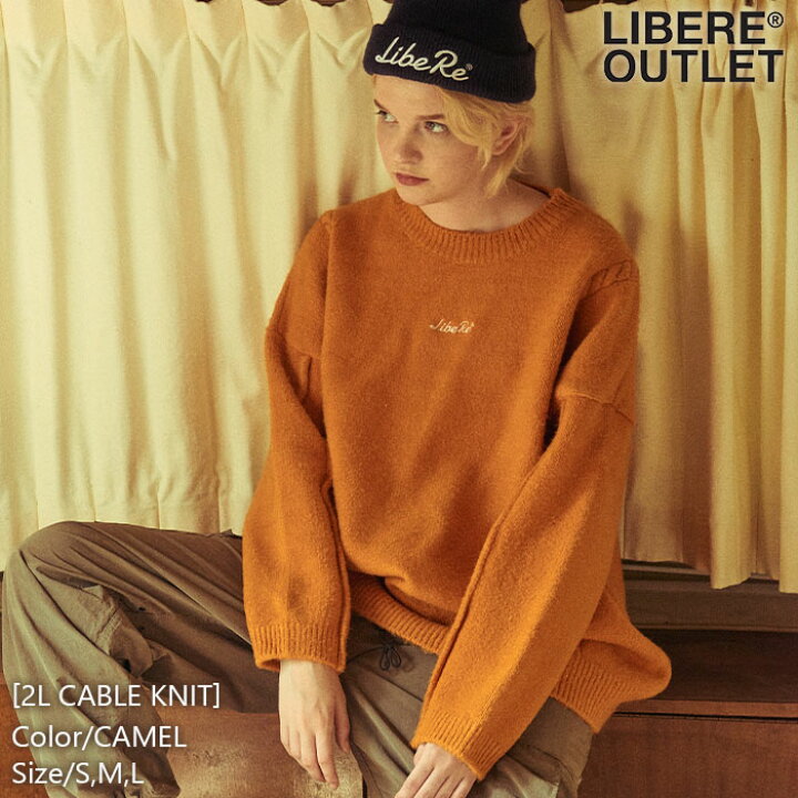 楽天市場】LIBERE リベーレ ケーブル ニット セーター プルオーバー 
