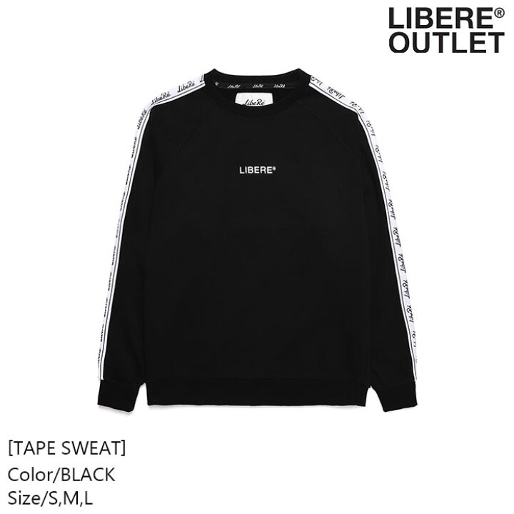 楽天市場】LIBERE リベーレ テープ スウェット スエット トレーナー 