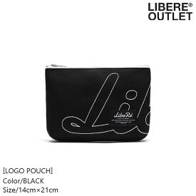 LIBERE リベーレ ロゴ ポーチ 黒 ブラック 化粧ポーチ 小物入れ バッグ ミニ 鞄 小さめ [LOGO POUCH/BLACK] 公式アウトレット セール