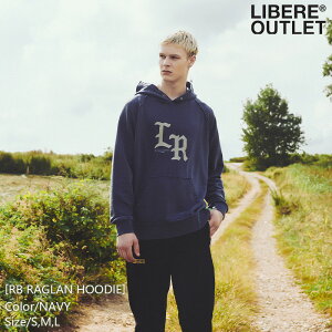 LIBERE ���x�[�� ���O���� �t�[�f�B�[ �p�[�J�[ �v���I�[�o�[ ���� �� �l�C�r�[[RB RAGLAN HOODIE/NAVY]�����A�E�g���b�g