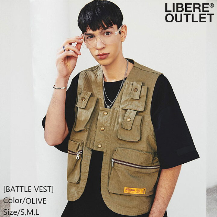 楽天市場】LIBERE リベーレ バトル ベスト アウター 上着 ミリタリー 