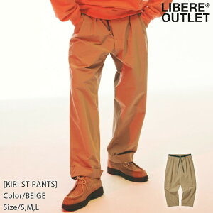 LIBERE ���x�[�� �L�� �X�g���[�g �p���c ���Y�{�� �x�[�W��[KIRI ST PANTS/BEIGE]�����A�E�g���b�g