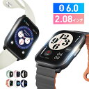 「楽天1位」スマートウォッチ 2.08インチ大画面 通話機能付き 皮膚温変動測定 IP68防水 心拍計 歩数計 血中酸素 GPS連携 レディース メンズ 腕時計 日本語 着信通知 睡眠検測 アラーム 時計 腕 iphone 対応 android 対応