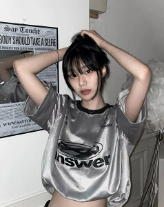 [COSYHARU] Perendi Velvet Track Round Short Sleeve Tee