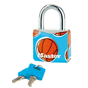 Master Lock (�}�X�^�[���b�N) �싞�� ���� ���^ �y�� �v�����g �{�̕�30mm �ݍ����a18mm �A���~ �h�� 9130EURDPSP-B �o�X�P�b�g�{�[��