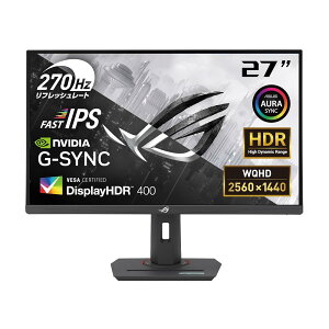 ASUS�Q�[�~���O���j�^�[ ROG Strix XG27ACMG 27�C���` 2560x1440/270Hz OC�i144Hz�ȏ�/1ms�iGTG�j/�������K�i