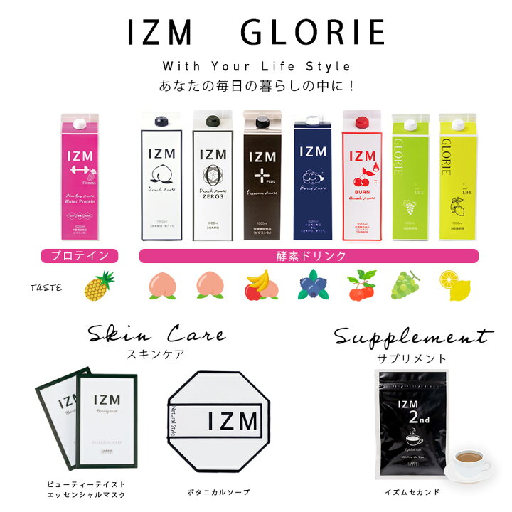 楽天市場】【3本セット】IZM 酵素ドリンク ピーチテイスト イズム 