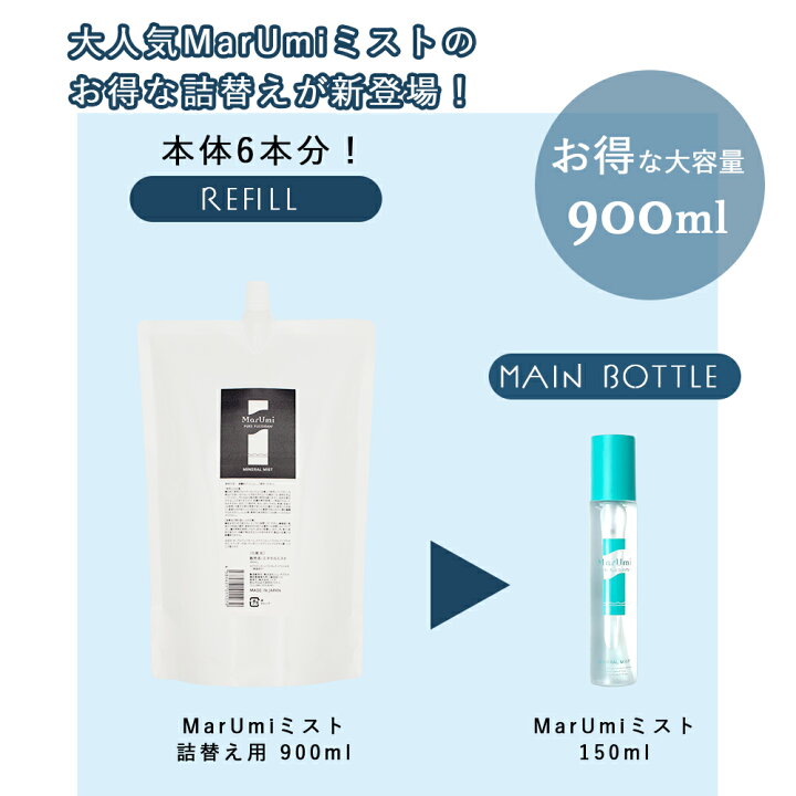 楽天市場】SOIS（ソイズ）【詰替】MarUmi マルミ ミスト 900mL（天然 