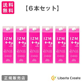 IZM ウォータープロテイン 【 6本セット 】栄養機能食品（ビタミンB6）パイン味 パイナップル ソイプロテインに酵素・NMNを配合 美容 健康 ダイエットする人の健康をサポート NMN L-カルニチン 難消化性デキストリン GABA（ギャバ）