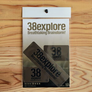 38�G�N�X�v���[���[ 38Stickers Set�yCB�z�X�e�b�J�[3���Z�b�g�R���[�e�u���E�� 38explore �L�����v �A�E�g�h�A