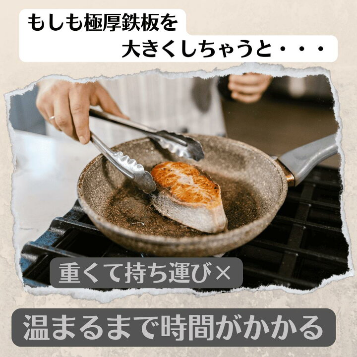 楽天市場】極厚 鉄板！ Pegoo TEPPAN 6mm クッカー 保温性 蓄熱性 