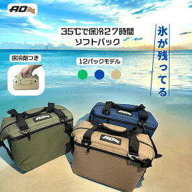 【p10倍！~5/27まで】エーオークーラーズ AO Coolers 12パック キャンバス ソフトクーラー 保冷 キャンプ ピクニック 買い物バッグ 軽量 大型 部活 保冷力 アウトドア 運動会 サーフ サッカー 保冷力 最強 車 ビール 本数 弁当 保温 便利 プール プレゼント ペットボトル4本