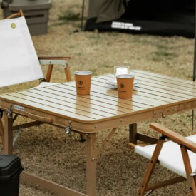 【お買い物マラソン 特別価格！10/9 1:59まで】BROOKLYN WORKS STORE ALUMINUM ONE FOLDING TABLE-TAN ブルックリンワークス アルミニウム ワンフォールディングテーブル タン キャンプ 折り畳みテーブル BBQ ファミリー 軽量
