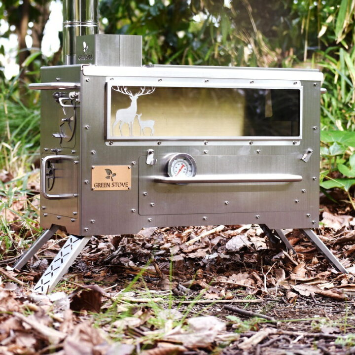 ペレット薪ストーブ GreenStove Hori3 DEERVer 鹿柄（楽天市場 