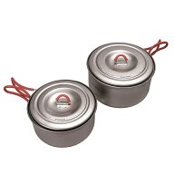 【スーパーSALE 特別価格！6/11 1:59まで】エバニュー Ti U.L. Pot set 600 & 900 ECA535 EVERNEW アウト…