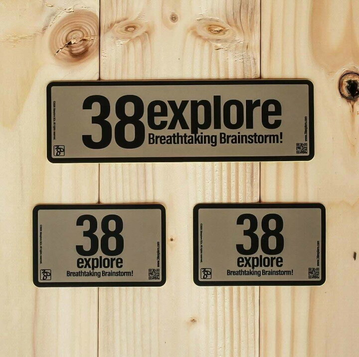 楽天市場】38エクスプローラー ステッカー3枚セット 38Stickers Set 