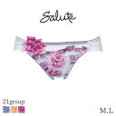 【25%OFF・8/12 10:59まで】サルート Salute 21グループ ワコール ショーツ はきこみ丈あさめ ハイレッグショーツ(M L)PTJ721【メール便04】