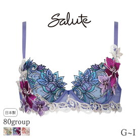 30%OFF サルート Salute 80グループ ワコール ブラジャー 3/4カップ プッシュアップタイプ(G H I)BTJ480