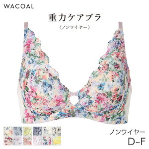 【22%OFF(~10/19 10:59)】ワコール 重力ケアブラ ブラジャー 3/4カップ ノンワイヤー(D E F)